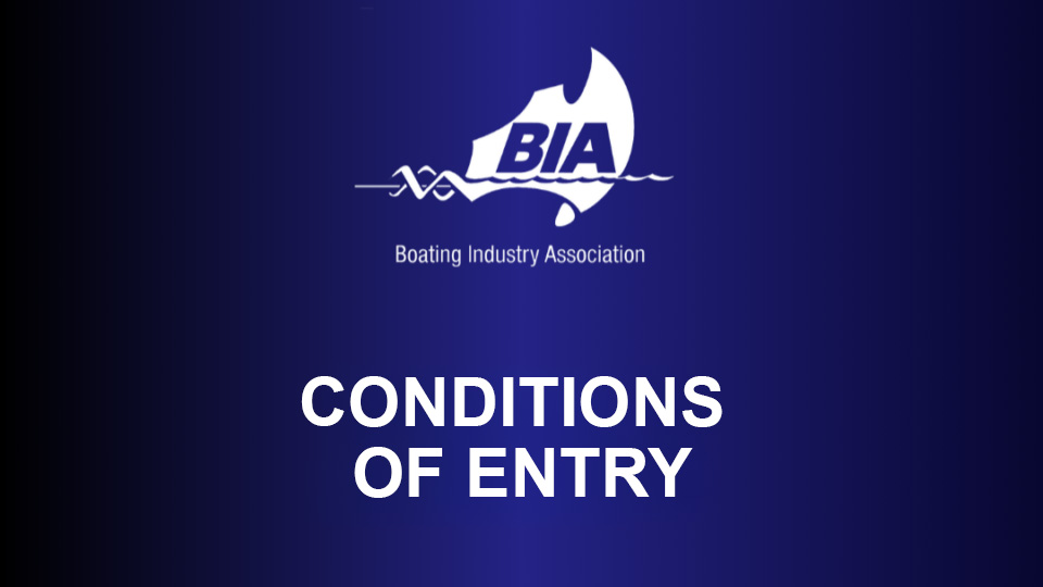 Conditions or entry